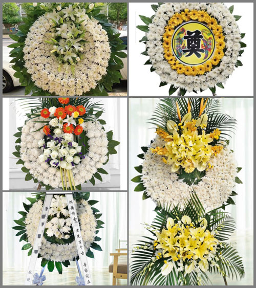 山东青岛胶州市里岔镇花圈速递
